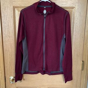 CLUB RIDE RIDELIGHT Wool Blend Lightweight Zip Front Cycling Jacket Large